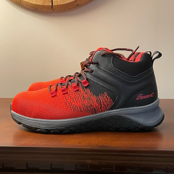 Thorogood Composite Safety Toe AST Mid Work Shoe Size 13 Red & Black - Picture 5 of 7